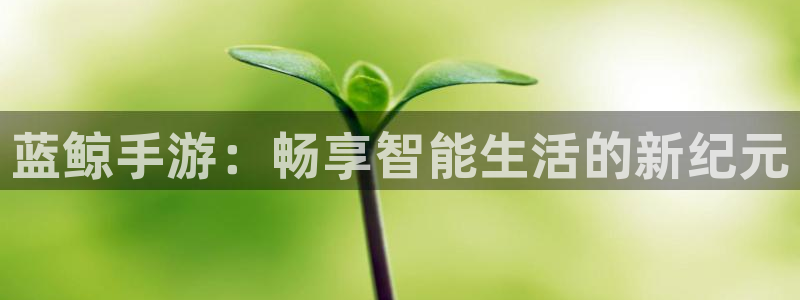汇丰娱乐开奖查询：蓝鲸手游：畅享智能生活的新纪元